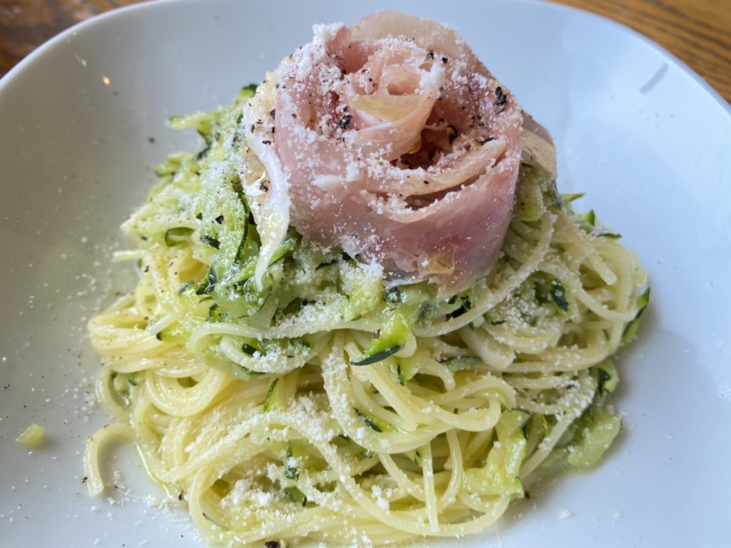 ズッキーニの冷製パスタ