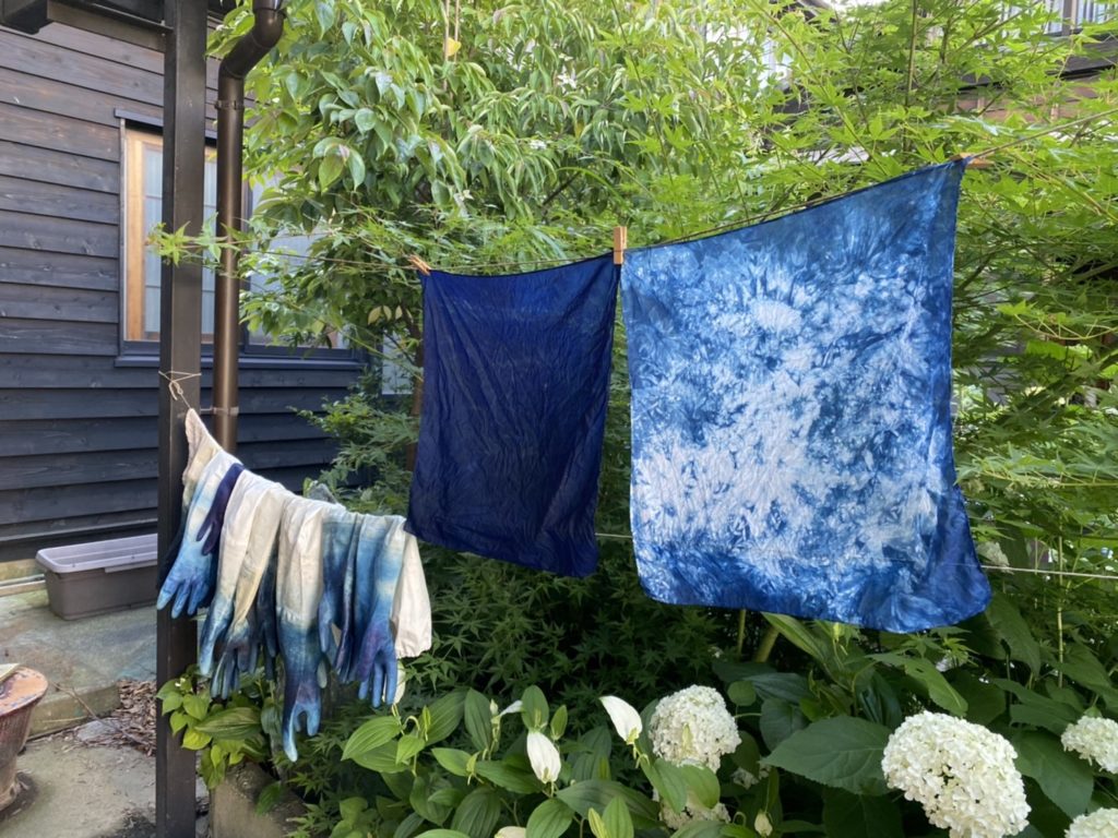 藍染め完成